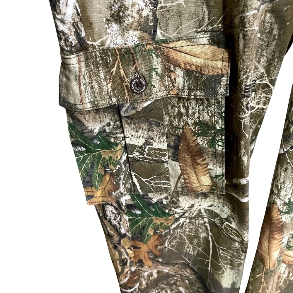 Realtree Edge Camo Cargo Pants Mens Small 28-30 Hunting 6 Pockets Tactical Pants